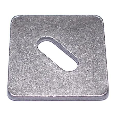 Square Washer, Fits Bolt Size 1/2 In Steel, Plain Finish, 16 PK